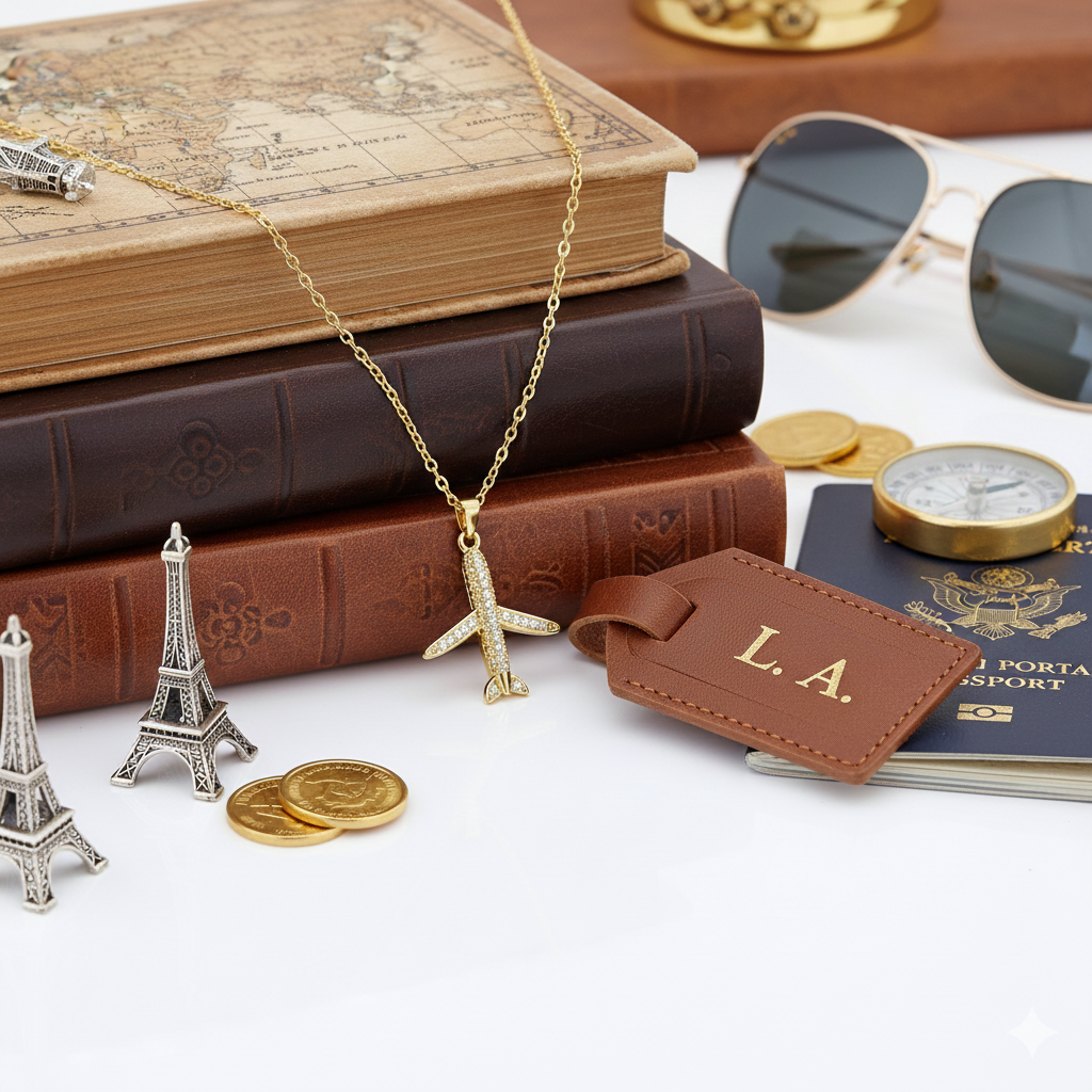 Mini Plane Pendant Necklace