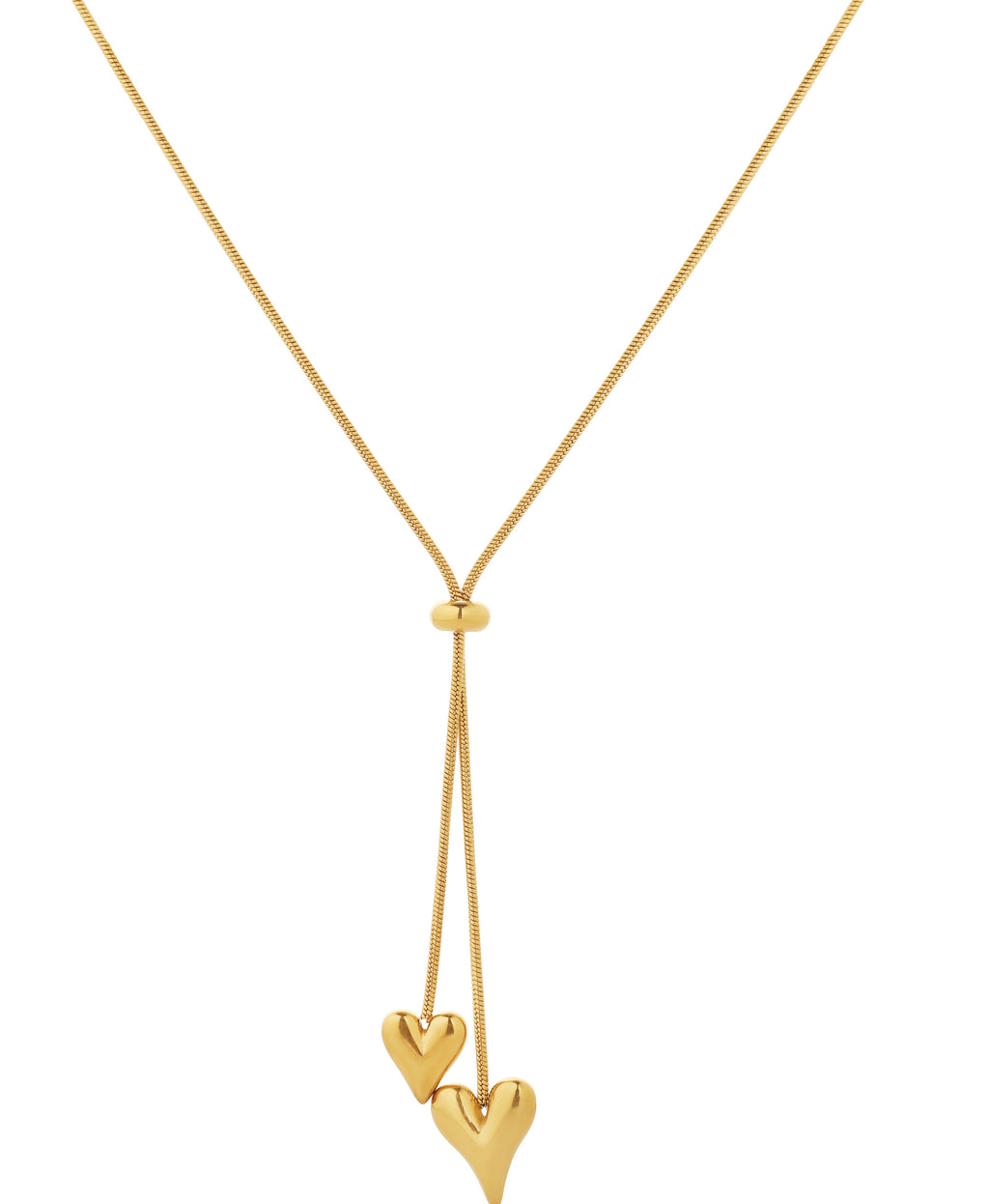 Double Heart Y Chain