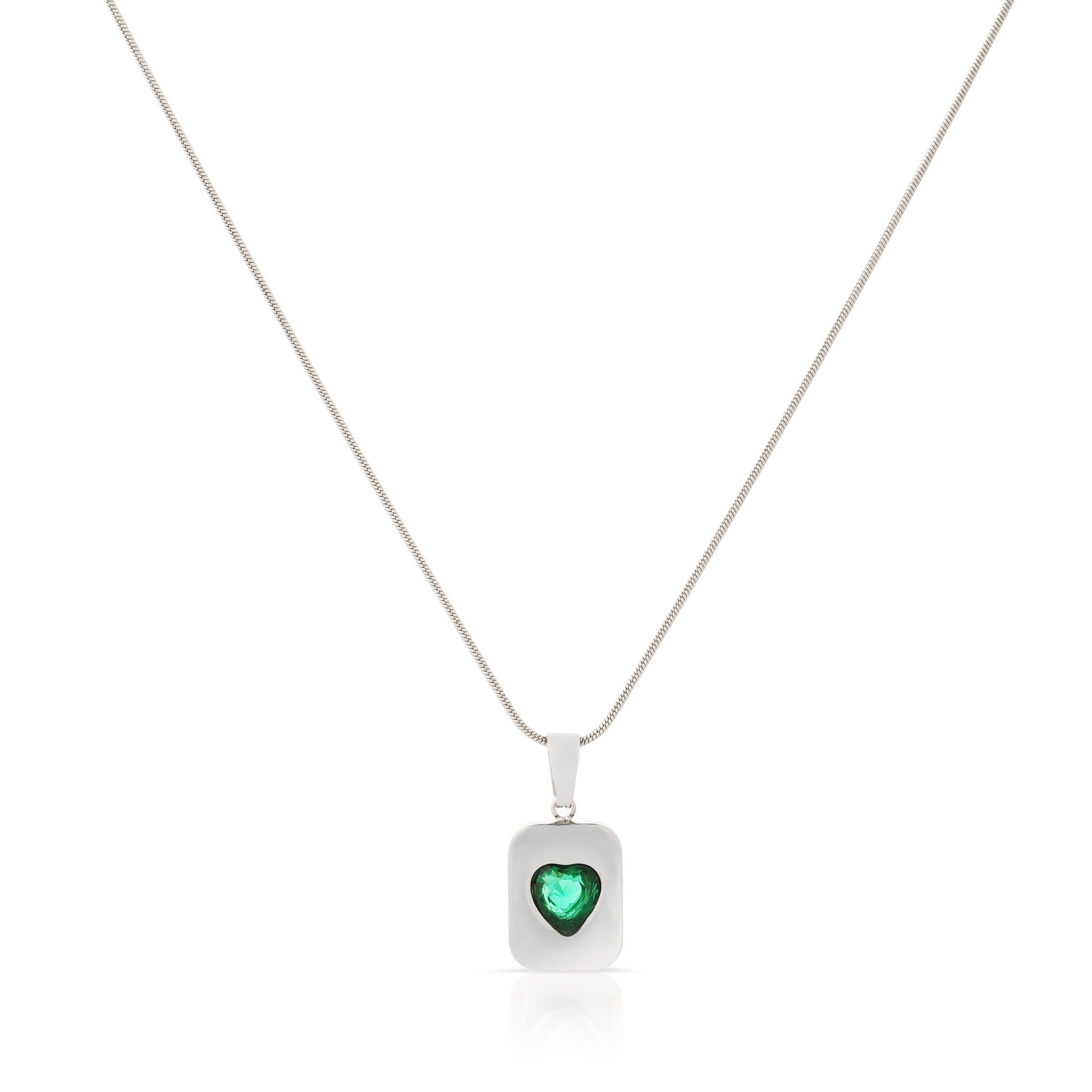 Eterna Heart Silver Pendant Necklace