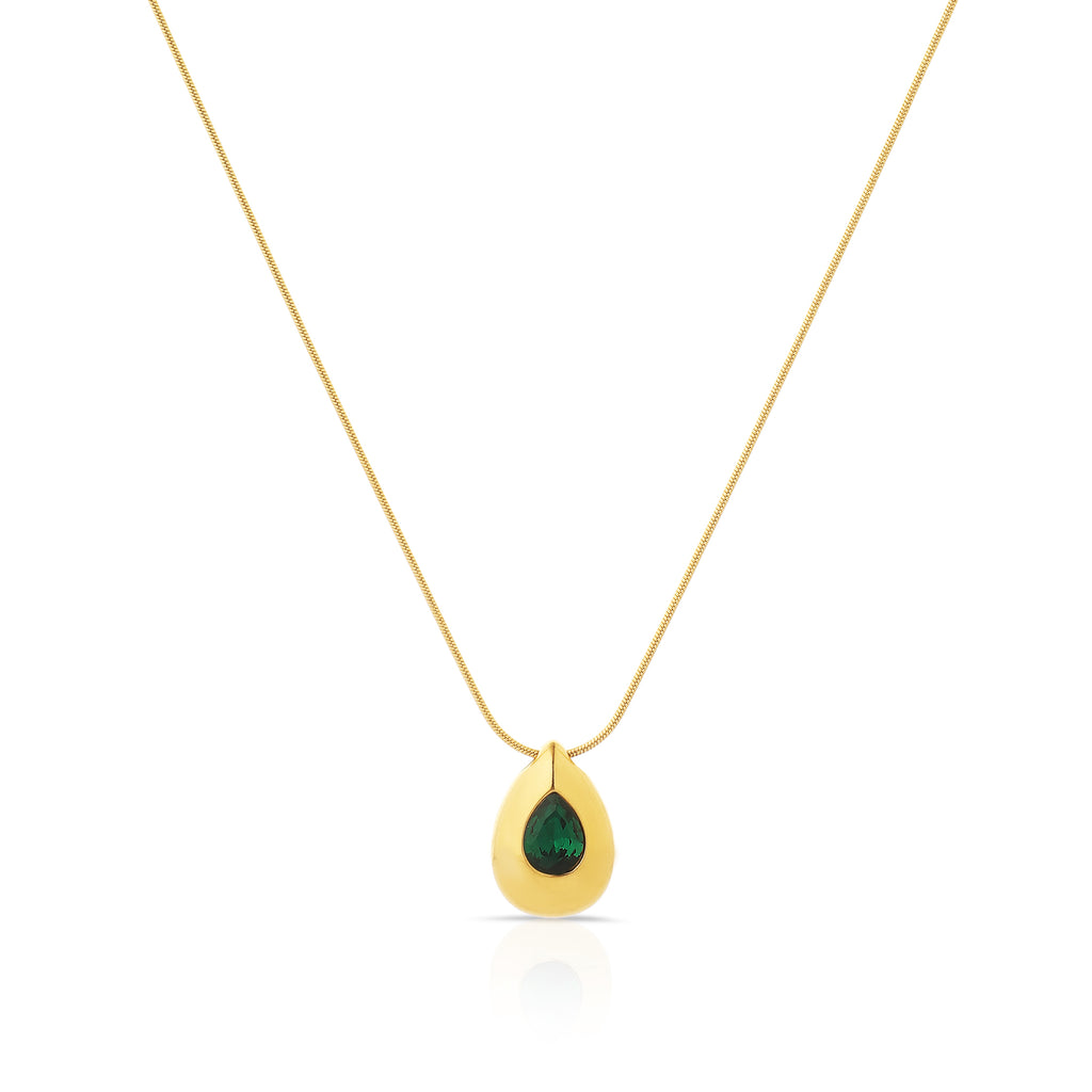 Verde Drop Pendant Necklace