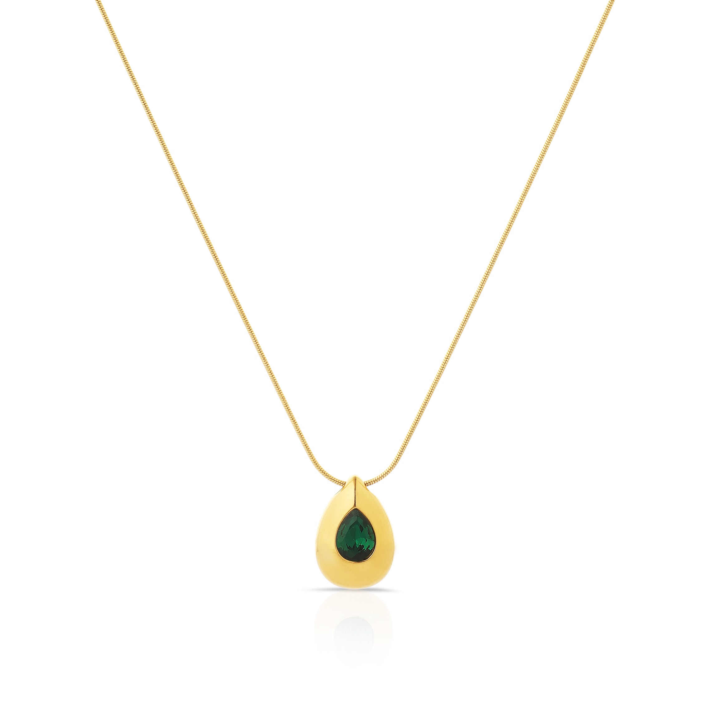 Verde Drop Pendant Necklace