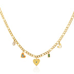 Celeste Evil Eye Charm Necklace