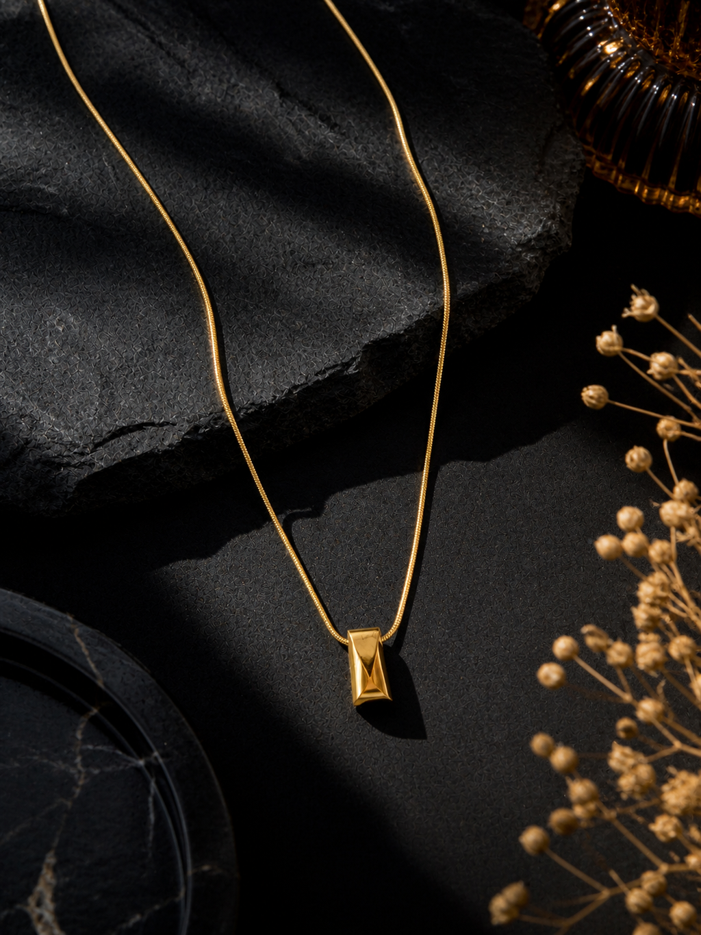 Luxury Gold-Plated Minimalist Pendant Necklace