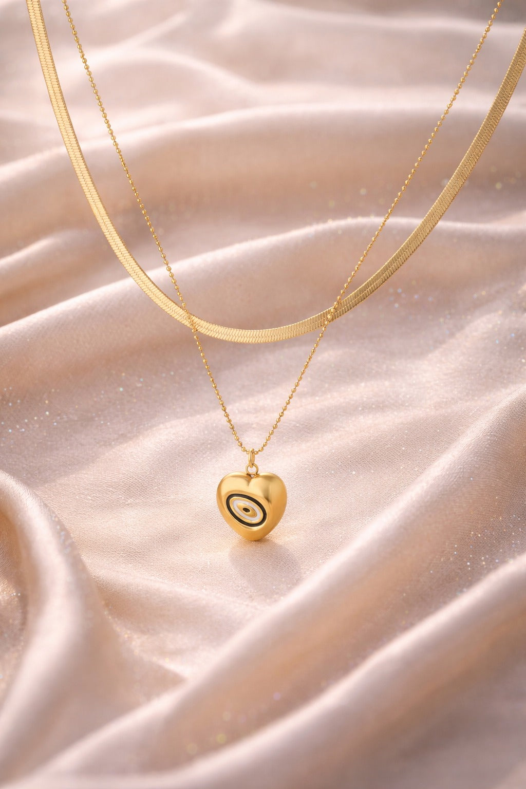 ORBIT Heart Layered Necklace