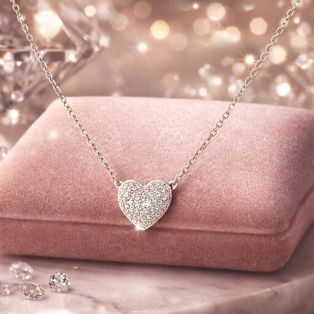 Eternal Spark Heart Necklace