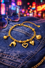 Midnight Muse Charm Bracelet