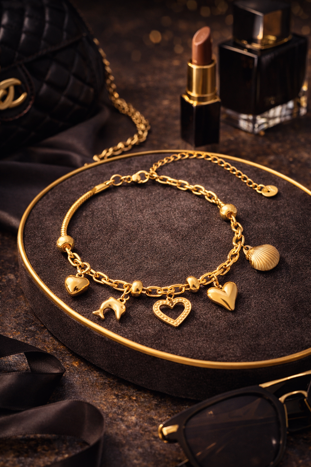 Midnight Muse Charm Bracelet